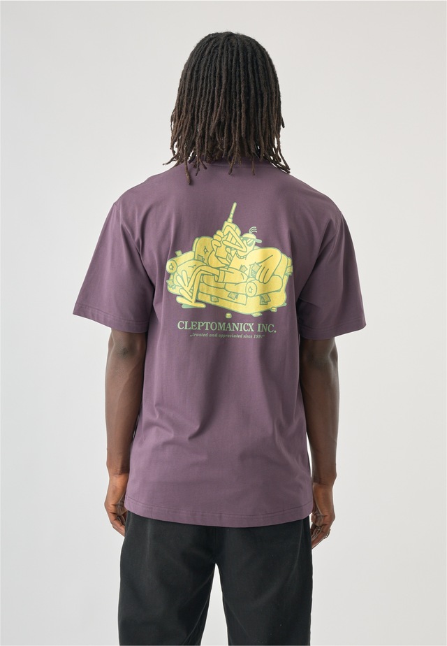 Cleptomanicx T-Shirt mit coolem Front- und Rückenprint