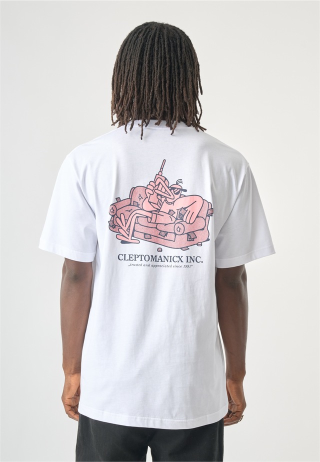 Cleptomanicx T-Shirt mit coolem Front- und Rückenprint
