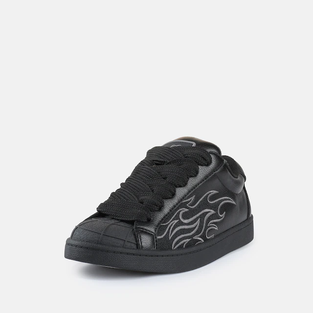 Buffalo Sneaker »LIBERTY FLAME« Freizeitsneaker, Halbschuh mit cooler Flammen-Applikation