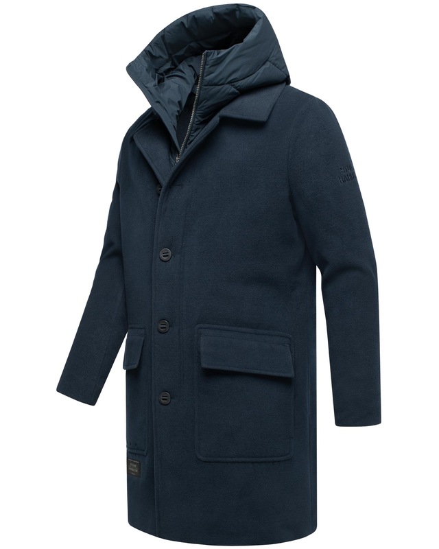 Stone Harbour Trenchcoat »Thiagoo XX« Kurzmantel in Wollmantel-Optik mit herausnehmbaren Inlay