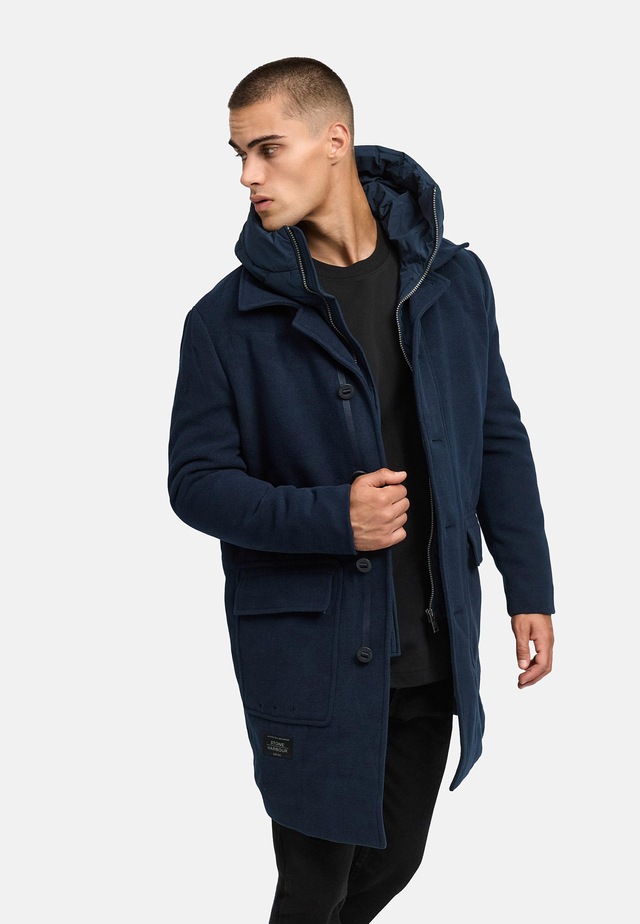 Stone Harbour Trenchcoat »Thiagoo XX« Kurzmantel in Wollmantel-Optik mit herausnehmbaren Inlay