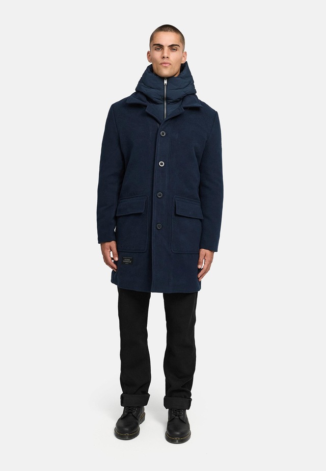 Stone Harbour Trenchcoat »Thiagoo XX« Kurzmantel in Wollmantel-Optik mit herausnehmbaren Inlay