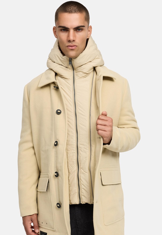 Stone Harbour Trenchcoat »Thiagoo XX« Kurzmantel in Wollmantel-Optik mit herausnehmbaren Inlay