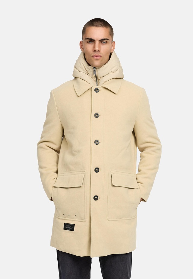 Stone Harbour Trenchcoat »Thiagoo XX« Kurzmantel in Wollmantel-Optik mit herausnehmbaren Inlay