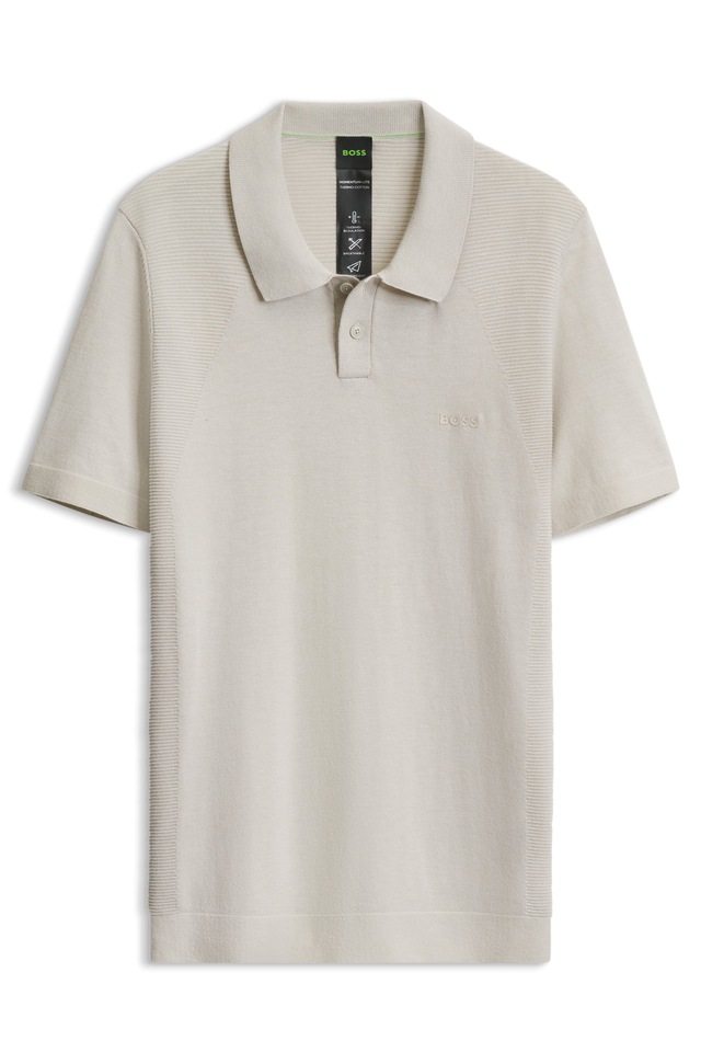 BOSS GREEN Kurzarmpullover »Momentum Lite PS« Polokragen, Baumwoll-Mix, Regular Fit