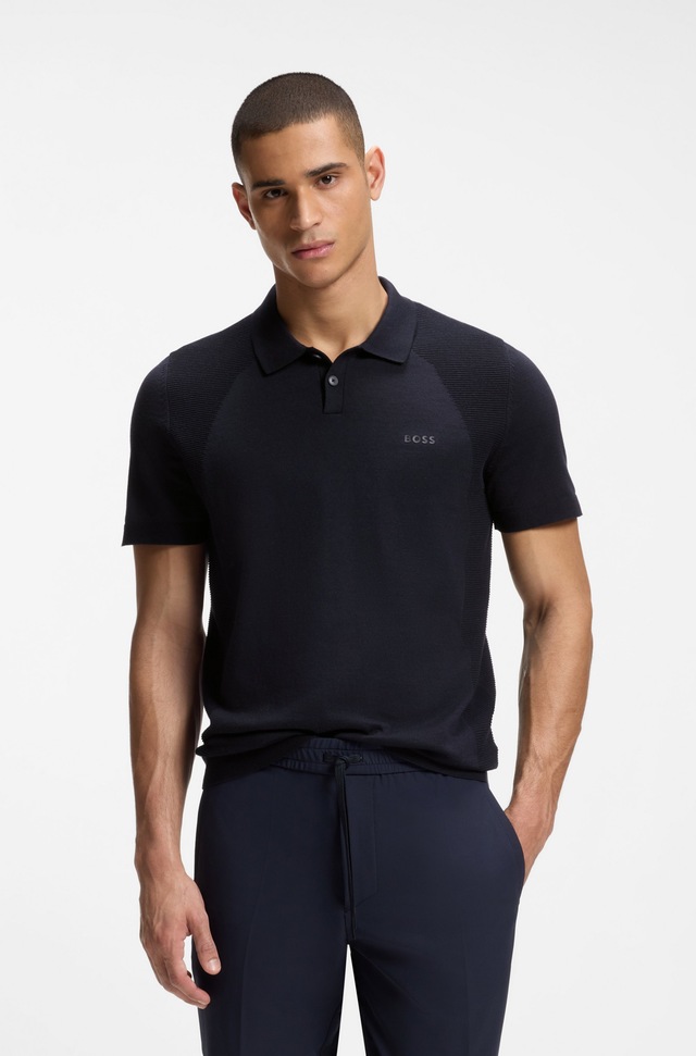 BOSS GREEN Kurzarmpullover »Momentum Lite PS« Polokragen, Baumwoll-Mix, Regular Fit