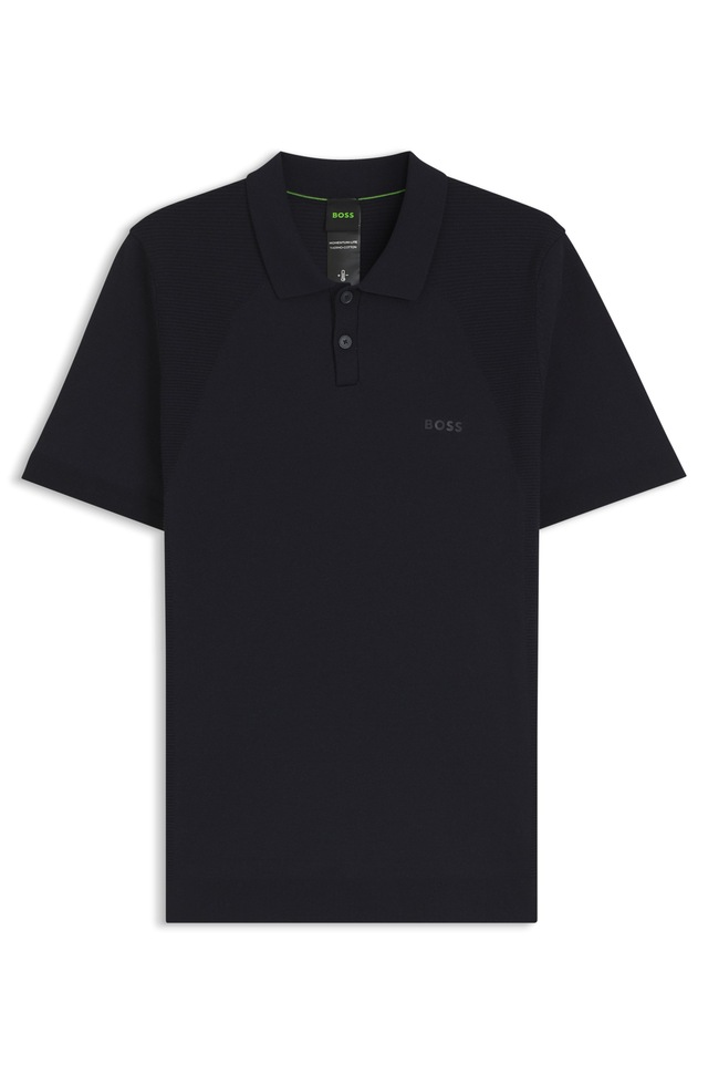 BOSS GREEN Kurzarmpullover »Momentum Lite PS« Polokragen, Baumwoll-Mix, Regular Fit