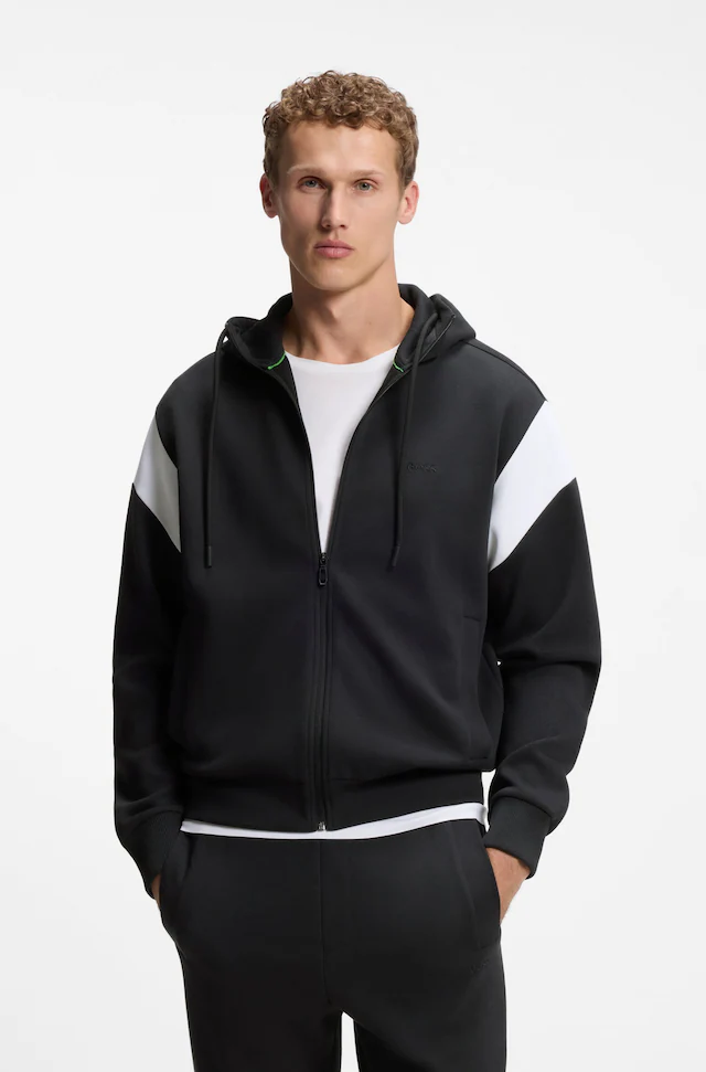BOSS GREEN Kapuzensweatjacke »Union Saggy« Kapuze, Regular Fit, Baumwoll-Mix