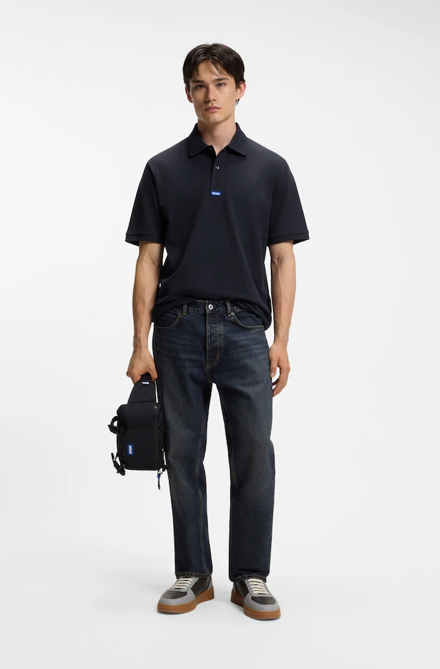 HUGO Poloshirt »Nolitos« Polokragen, Loose Fit, reine Baumwolle