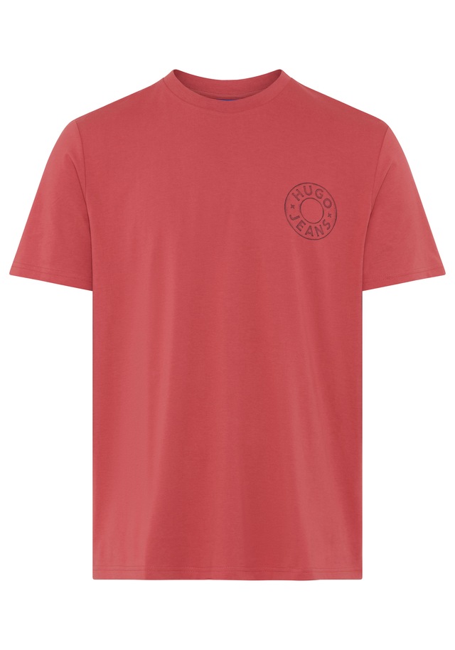 HUGO T-Shirt »Nemodo« Rundhalsausschnitt, reine Baumwolle, Brustdruck