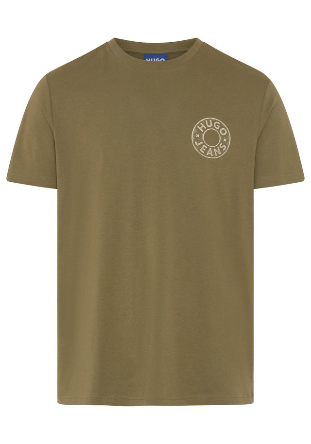 HUGO T-Shirt »Nemodo« Rundhalsausschnitt, reine Baumwolle, Brustdruck