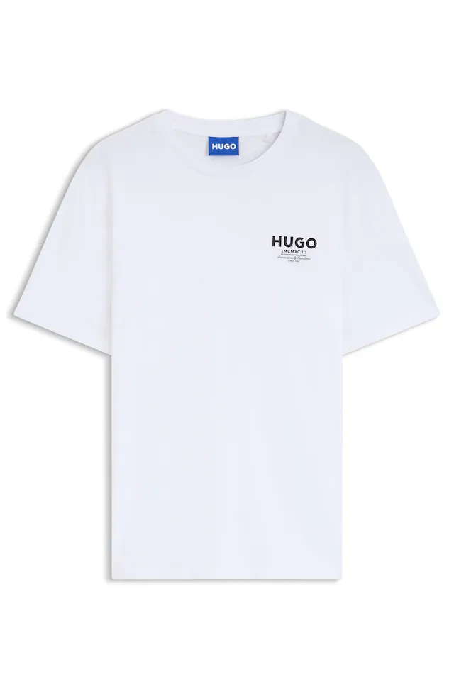HUGO T-Shirt »Nesptee« Rundhalsausschnitt, Regular Fit, reine Baumwolle