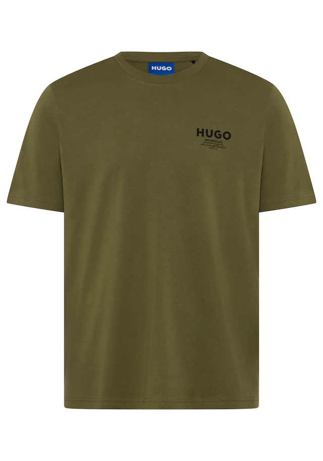 HUGO T-Shirt »Nesptee« Rundhalsausschnitt, Regular Fit, reine Baumwolle