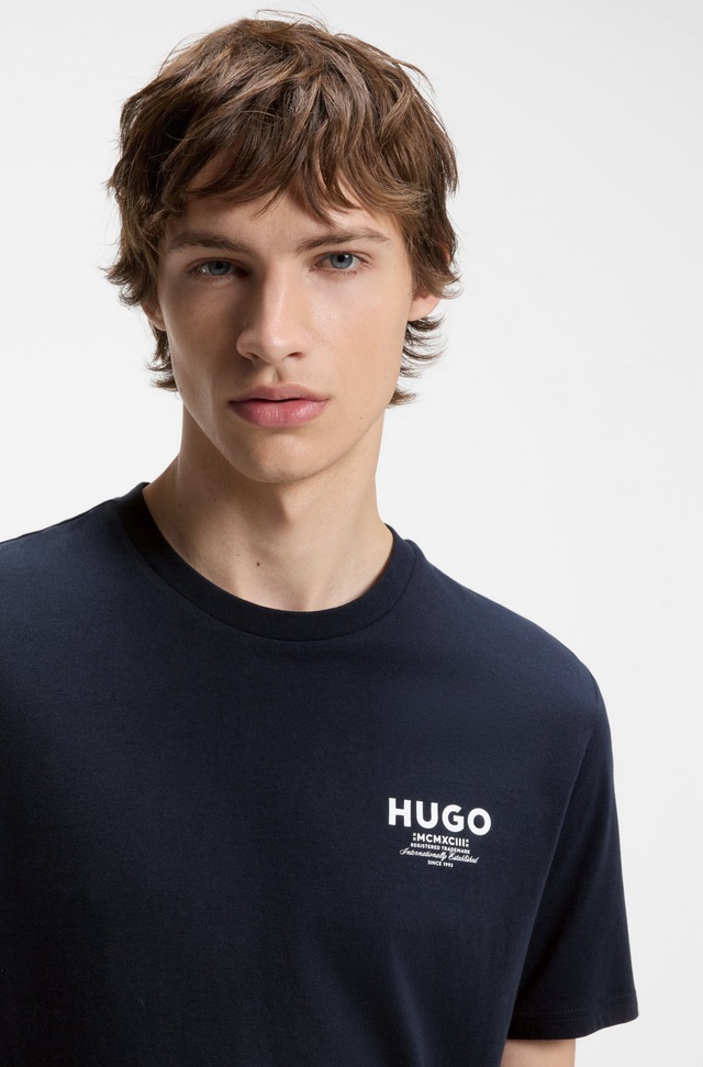 HUGO T-Shirt »Nesptee« Rundhalsausschnitt, Regular Fit, reine Baumwolle