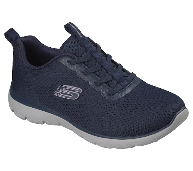 Skechers Slip-On Sneaker »SUMMITS« Schlupfschuh, Halbschuh, Freizeitschuh mit elastischen Schnürsenkeln