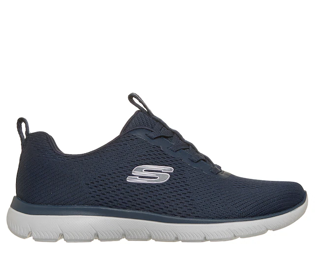 Skechers Slip-On Sneaker »SUMMITS« Schlupfschuh, Halbschuh, Freizeitschuh mit elastischen Schnürsenkeln
