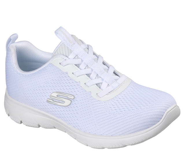 Skechers Slip-On Sneaker »SUMMITS« Schlupfschuh, Halbschuh, Freizeitschuh mit elastischen Schnürsenkeln