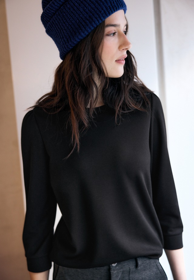 STREET ONE STUDIO 3/4-Arm-Shirt mit Rundhalsausschnitt