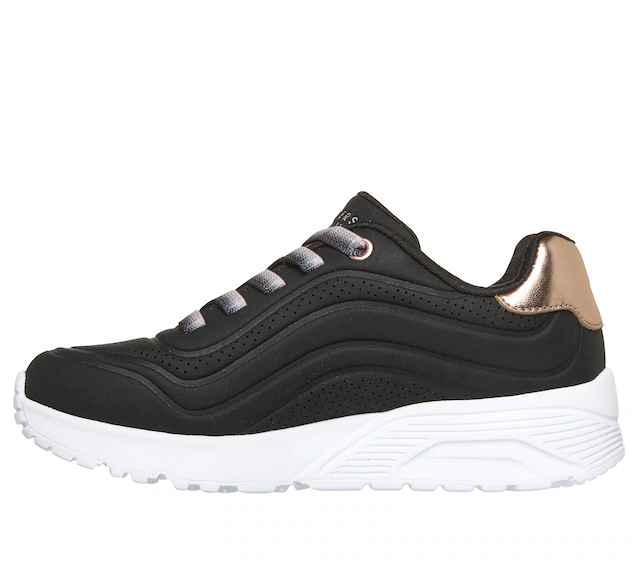 Skechers Slip-On Sneaker »UNO LITE« Schnürschuh, Halbschuh, Keilabsatz, Grössenschablone zum Download