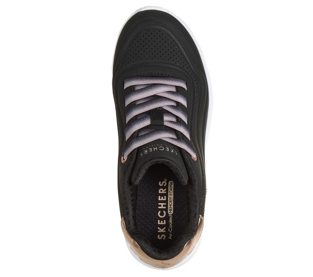Skechers Slip-On Sneaker »UNO LITE« Schnürschuh, Halbschuh, Keilabsatz, Grössenschablone zum Download