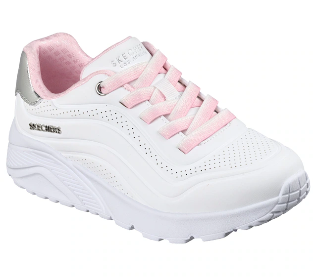 Skechers Slip-On Sneaker »UNO LITE« Schnürschuh, Halbschuh, Keilabsatz, Grössenschablone zum Download