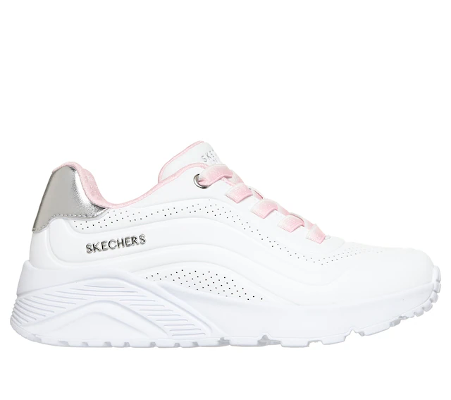 Skechers Slip-On Sneaker »UNO LITE« Schnürschuh, Halbschuh, Keilabsatz, Grössenschablone zum Download