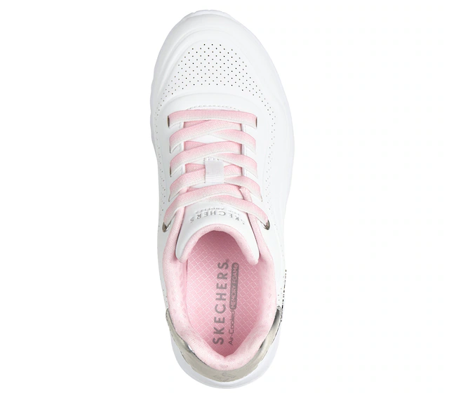 Skechers Slip-On Sneaker »UNO LITE« Schnürschuh, Halbschuh, Keilabsatz, Grössenschablone zum Download
