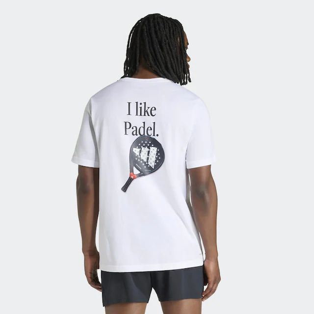 adidas Performance T-Shirt »PADEL CATEGORY GRAFIK« mit Rundhalsausschnitt, ohne Verschluss, aus Polyester