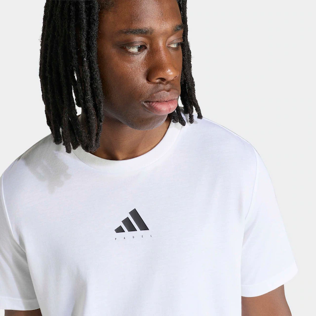 adidas Performance T-Shirt »PADEL CATEGORY GRAFIK« mit Rundhalsausschnitt, ohne Verschluss, aus Polyester