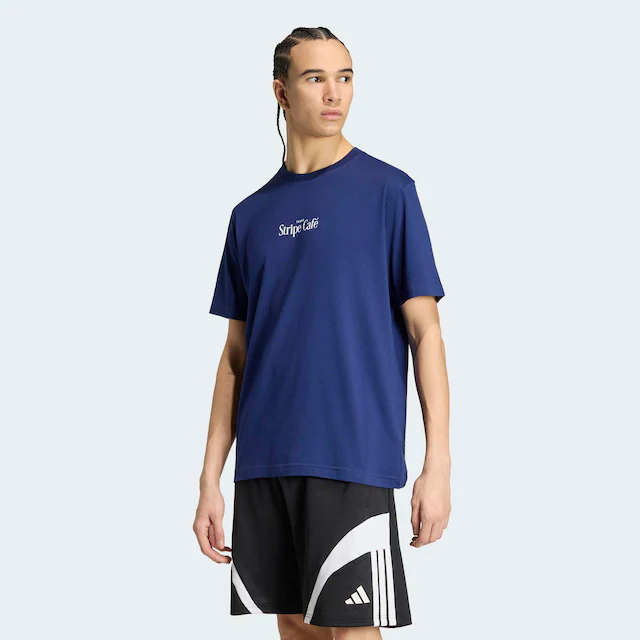 adidas Sportswear T-Shirt »COFFEE CAFE DONUT BAG GRAFIK« für Erwachsene, sportlicher Stil, aus Baumwolle