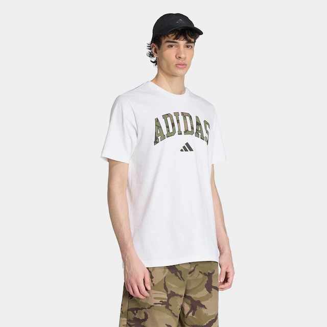 adidas Sportswear T-Shirt »CAMO SCRIPT GRAPHIC« für Erwachsene, sportlicher Stil, ohne Verschluss, Basic-Design
