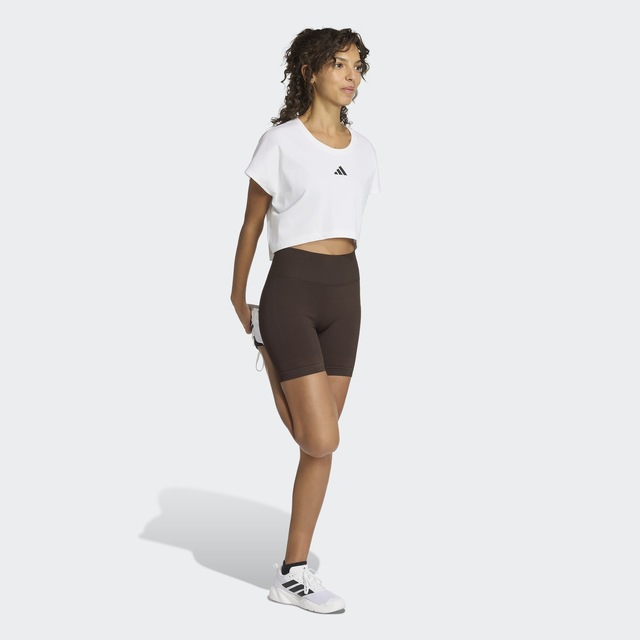 adidas Performance Shorts »WORKOUT ESSENTIALS KNIT SCRUNCH 5 INCH LEGGINGS« eng anliegende Passform, für Fitness und Sportmode, sportlicher Stil