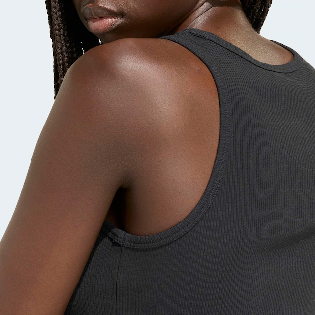 adidas Sportswear Tanktop »ADIDAS KIT SMALL LOGO RIB TANK« Cropped Tanktop, eng anliegend