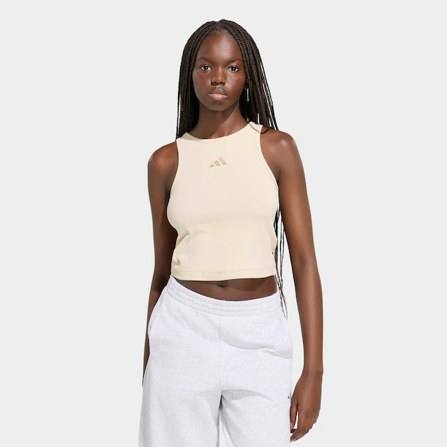 adidas Sportswear Tanktop »ADIDAS KIT SMALL LOGO RIB TANK« Cropped Tanktop, eng anliegend
