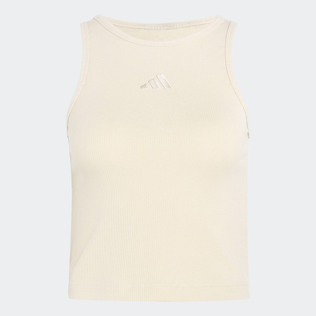 adidas Sportswear Tanktop »ADIDAS KIT SMALL LOGO RIB TANK« Cropped Tanktop, eng anliegend