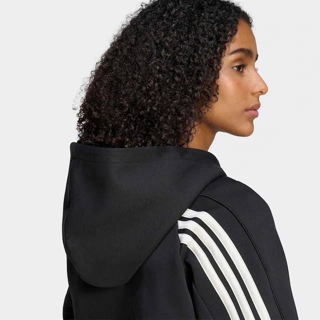 adidas Sportswear Kapuzensweatjacke »W STA 3S FZ HD« mit normaler Länge, aus Baumwolle und Polyester