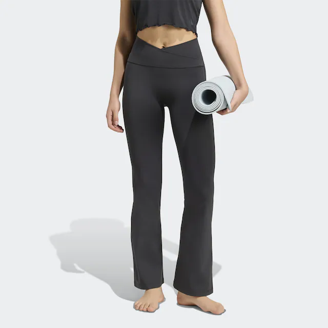 adidas Performance Trainingstights »3-STREIFEN STUDIO ALL ME FLARE X-OVER LEGGINGS«