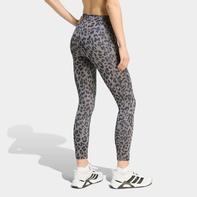 adidas Performance Trainingstights »OPTIME ESSENTIALS 3-STREIFEN LEOPARD 7/8 LEGGINGS«