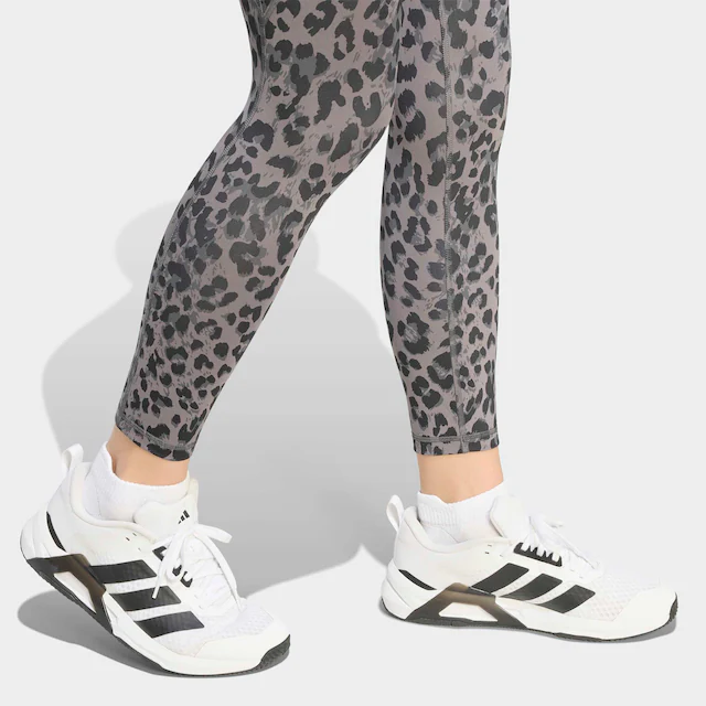 adidas Performance Trainingstights »OPTIME ESSENTIALS 3-STREIFEN LEOPARD 7/8 LEGGINGS«