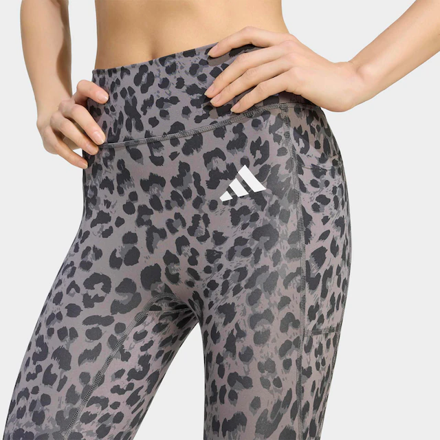 adidas Performance Trainingstights »OPTIME ESSENTIALS 3-STREIFEN LEOPARD 7/8 LEGGINGS«