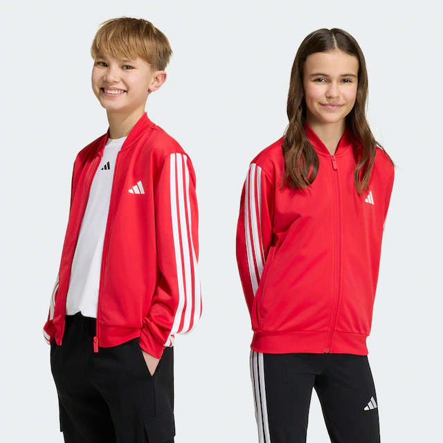 adidas Sportswear Outdoorjacke »ESSENTIALS CLIMACOOL TRACK« für Kinder, mit Reißverschluss, aus Polyester