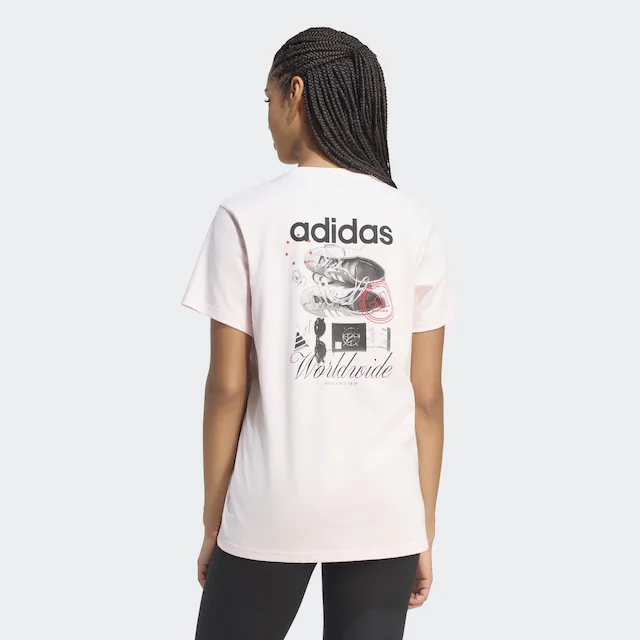 adidas Sportswear T-Shirt »TRAVEL GRAFIK ; LOCKER GESCHNITTEN«