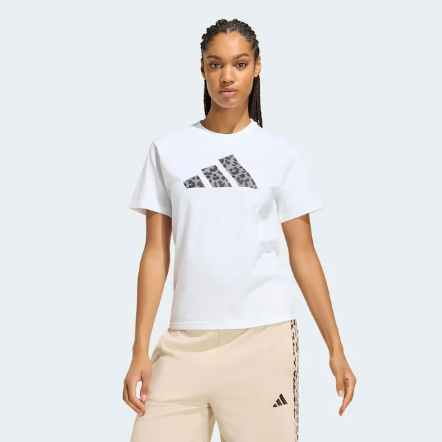 adidas Sportswear T-Shirt »GRAPHIC MIT ANIMALPRINT« mit Rundhalsausschnitt, ohne Verschluss, sportlicher Stil