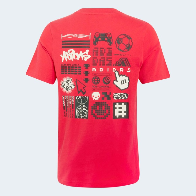 adidas Sportswear T-Shirt »GAMING GRAFIK KIDS« für Kinder, mit Rundhalsausschnitt, aus Baumwolle