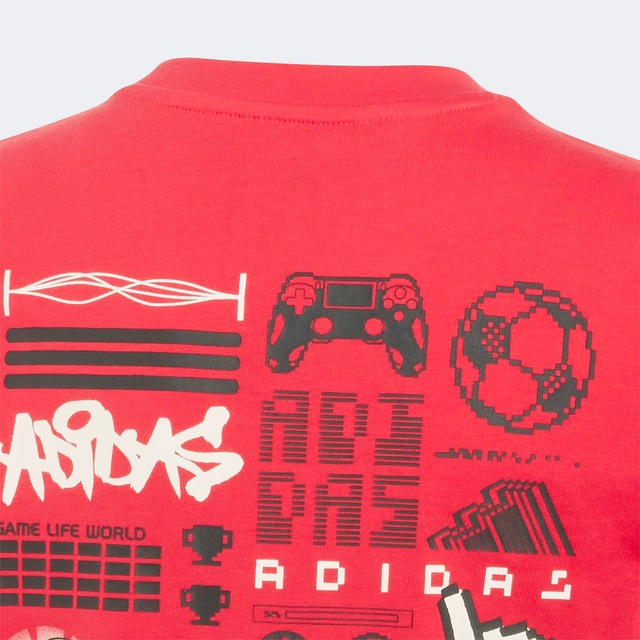 adidas Sportswear T-Shirt »GAMING GRAFIK KIDS« für Kinder, mit Rundhalsausschnitt, aus Baumwolle