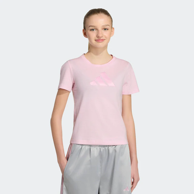 adidas Sportswear »SATIN« für Kinder, mit Rundhalsausschnitt, ohne Verschluss, aus Baumwolle