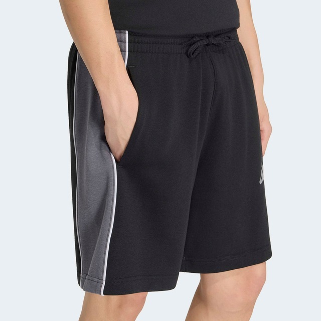 adidas Sportswear Shorts »SEASONAL ESSENTIALS FLEECE-, COLOURBLOCKING« ohne Verschluss, aus Baumwolle, Polyester und Viskose, normale Weite