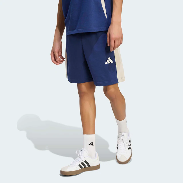 adidas Sportswear Shorts »SEASONAL ESSENTIALS FLEECE-, COLOURBLOCKING« ohne Verschluss, aus Baumwolle, Polyester und Viskose, normale Weite