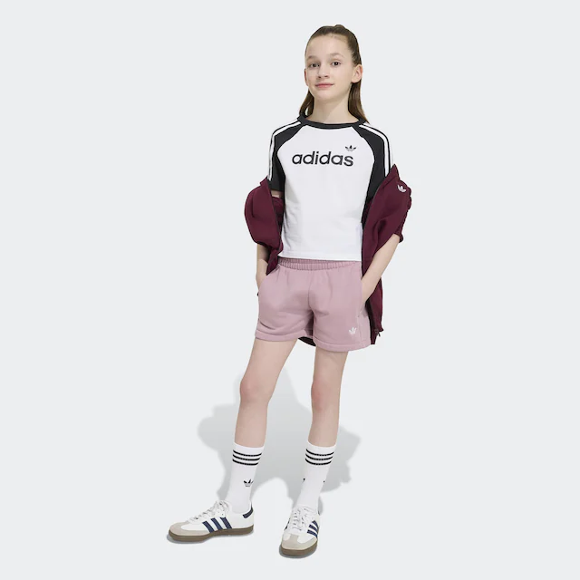 adidas Originals Shorts »LOOSE HW« sportlicher Stil, für Kinder, normal-weite Bermudas-Passform