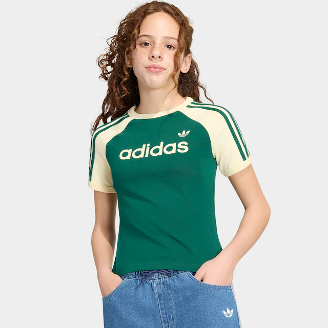 adidas Originals T-Shirt »3S SL TEE« für Kinder, Basic-Design, aus Baumwolle und Elasthan